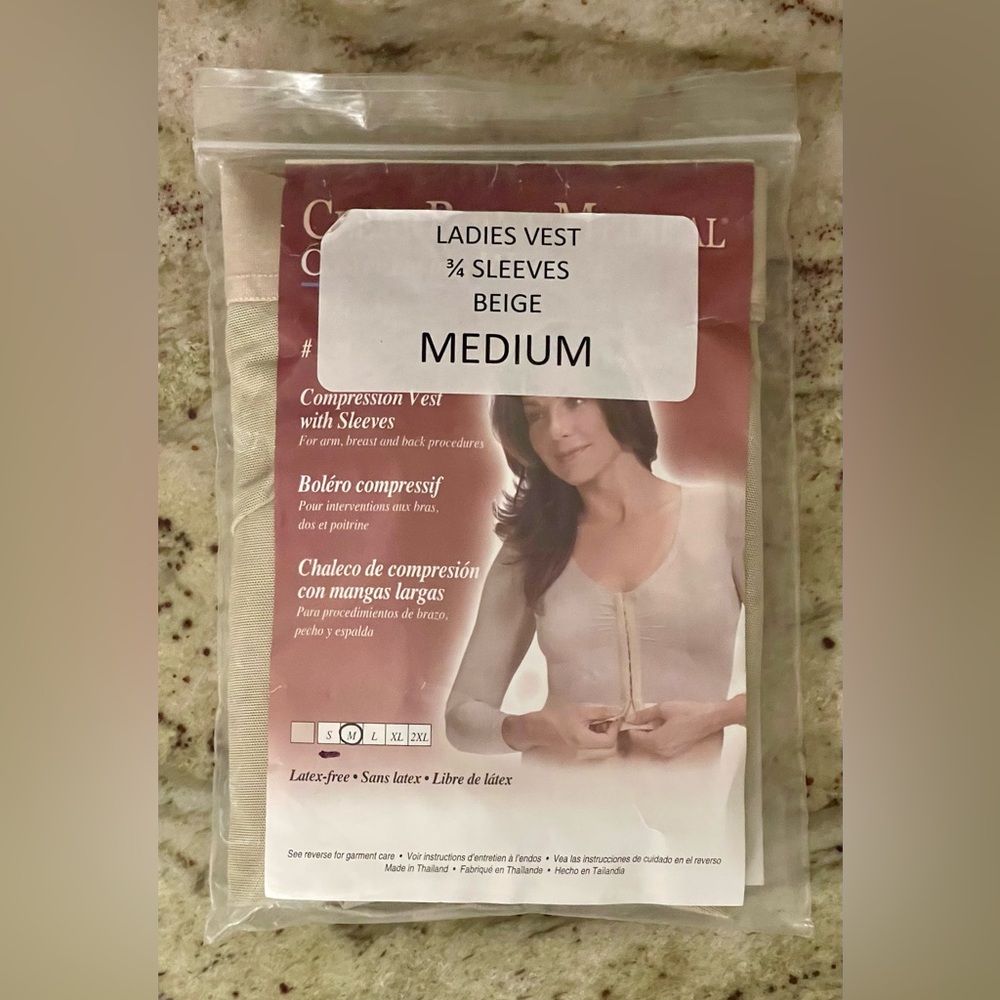 ClearPoint Medical Compression Vest w/ Sleeves #500 Post-Op Surgical Garment | M - Picture 3 of 7